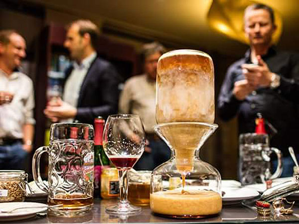 Verschiedene Biersorten beim Biertasting im Landhotel Klaukenhof