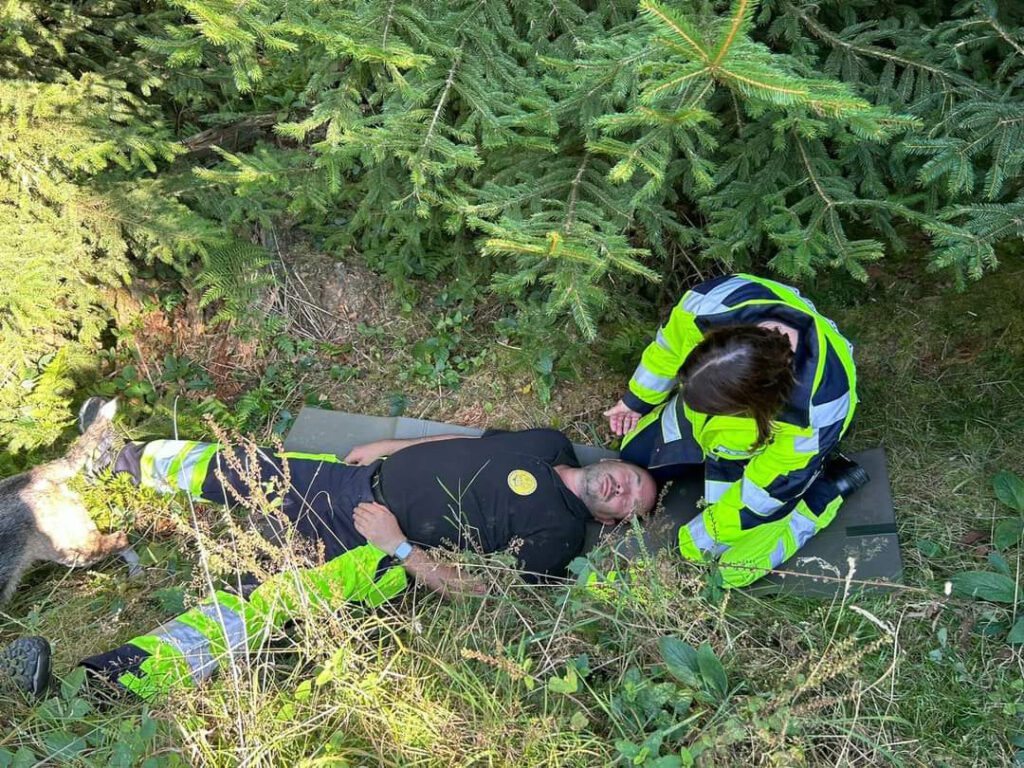 Rettungshunde-Training am Landhotel Klaukenhof